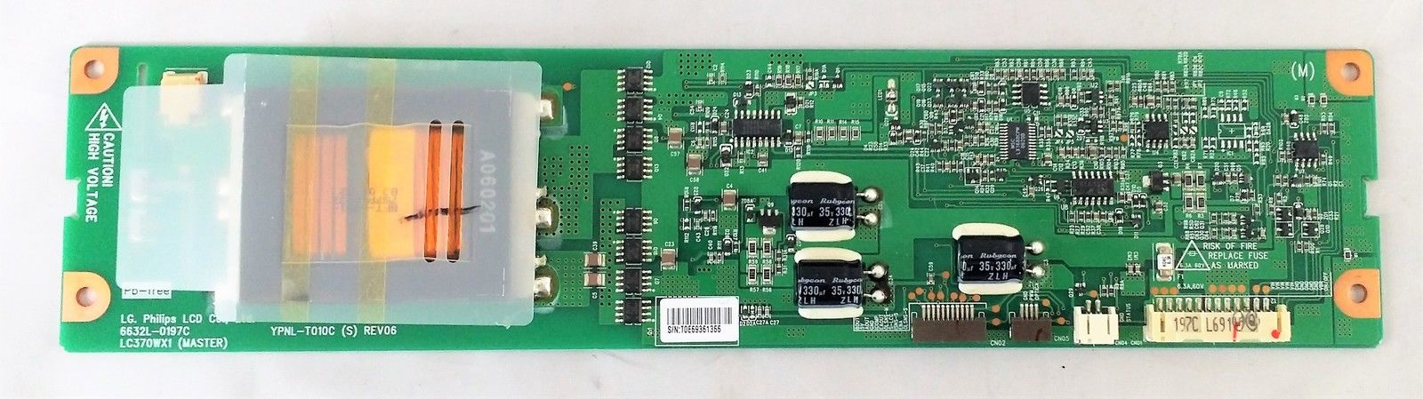 LG 37LC2D-UE and others 6632L-0198C & 6632L-0197C Inverter Board